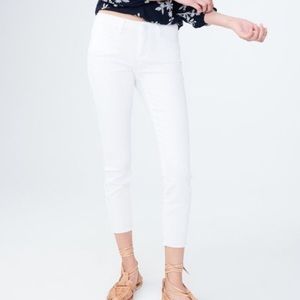 White Cropped Jeggings